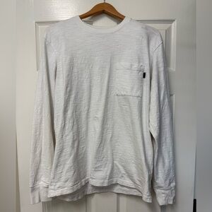 American Eagle Men's White Long Sleeve Shirt Size L